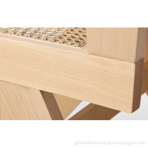 Rattan Dining Chair Renato, Jeanneret Style